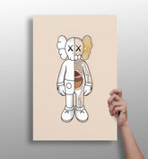 Kaws Anatomy Aluminum Print.